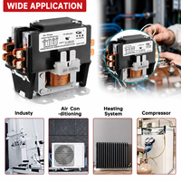 Contacteur AC 30A 2 pôles, contacteur magnétique HVAC, contacteur électrique robuste pour climatiseur, compresseur de réfrigération