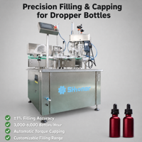 Ligne de production de machines de remplissage entièrement automatiques pour huiles essentielles, flacons de parfum en verre roll-on, machine de remplissage et de bouchage de liquides