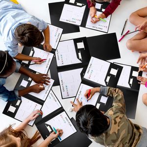 Cartella in Plastica con 2 Tasche 11 X 9 Pollici, Cartella Portadocumenti Resistente per Fogli Formato Letter, Confezione Multipla per Scuola, Ufficio, Casa - Product Image 5