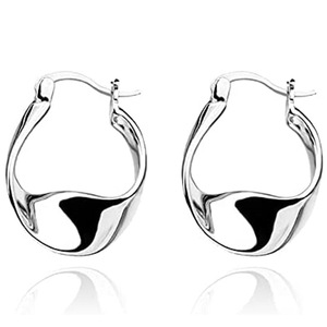 Orecchini a Cerchio Geometrici Intrecciati Vintage per Donne, Ear Cuff Minimalista, Gioielli di Moda Quotidiana - Product Image 1