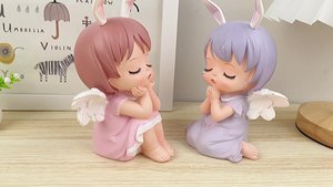 Adornos decorativos para pastel horneado de bebé, juguetes de dibujos animados, Ángel, adornos para pastel de cumpleaños para niños - Product Image 2