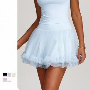 Pakaian olahraga wanita, rok tenis jala - Product Image 2