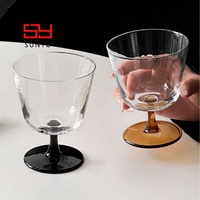 Verres à cocktail fins en cristal, personnalisables, de qualité alimentaire, pour la cuisine, vente en gros, style moderne