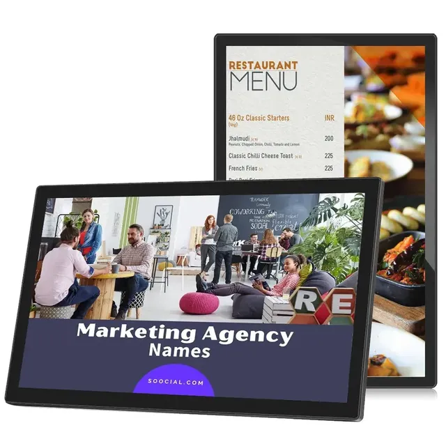 Big Size 65inch Wall Mounted Hanging hd Wireless Wifi Lcd Digital Signage Advertising Video Display Screen for Store Promotion