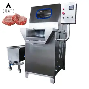 Domuz eti türkiye Bacon Ham et tuzlu enjeksiyon makinesi için yüksek kapasiteli sürekli salamura enjektör