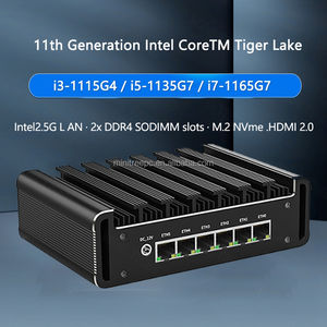 Mini PC Pare-feu 2.5Gbe 4 Ports LAN Micro Routeur I226-V B3 <span class=keywords><strong>Celeron</strong></span> <span class=keywords><strong>J5005</strong></span> GPU Intel Iris Xe Graphics 4 Ports USB3.0 - Product Image 2