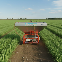 Épandeur d'engrais à trémie en acier inoxydable pour tracteur agricole, idéal pour l'aquaculture et l'élevage d'insectes – Fabricant chinois Runzecheng – Vente chaude