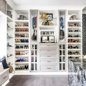 White Shoe Closet Storage & Organization Modern Bedroom Wardrobe Closet