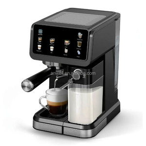 เครื่องชงกาแฟครีมมี่ ANWELL เครื่องทำกาแฟเอสเพรสโซพร้อมเครื่องตีฟองนมในตัว ชงคาปูชิโน ลาเต้ได้ในปุ่มเดียว - Product Image 1