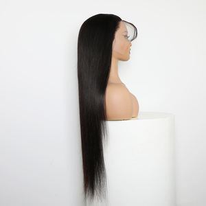 Peruca 12-30 Inch Straight Hair Lace Frontal Perucas para Mulheres Negras Cabelo Humano Brasileiro 13x4 TransparentLace Front Wig Pré Arrastado - Product Image 5