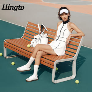 定制健身运动活动高尔夫网球服装定制女式一体式运动服装无袖泡菜网球服装 - Product Image 4