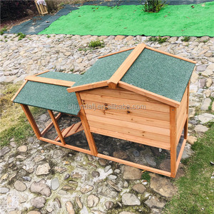 SDR003 Jaula de Lujo Moderna de Madera de Abeto para Conejos, Corral para Mascotas con Cajas de Juego, Diseño Estampado, Ecológica para Animales Pequeños - Product Image 3