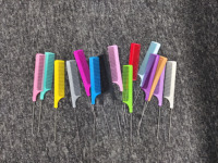 Aiyue — peigne professionnel en plastique rose, résistant à la chaleur, couteaux en Fiber de carbone, peigne queue de rat pour cheveux