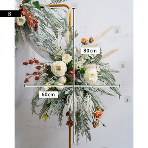 Ensemble de fleurs artificielles de haute qualité, toile de fond florale réaliste pour mariage, anniversaire, boutique de vêtements, décoration de table, fournisseur de fête - Product Image 3