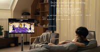 Écran tactile 4K de 32 pouces avec animation intégrée, CMS, construction en aluminium, montable au sol/plafond, garantie 1 an, affichage anti-poussière