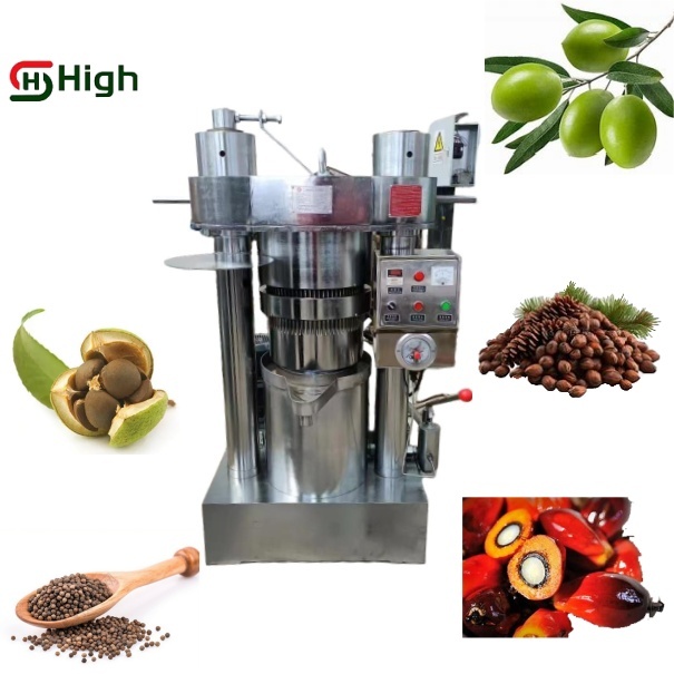 Hydraulic Cold Press Machine for Coconut Sesame Walnuts Palm Mustard Flaxseed Olive Extraction-High-Accuracy Semi-Automatic