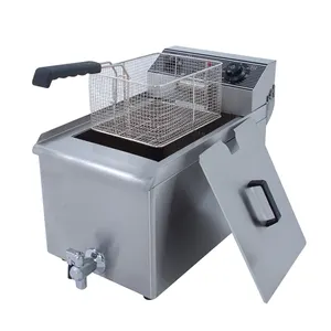 DZL-18V Good Factory Price 18L One Tank Electric Potato Chips Fryer with Timer