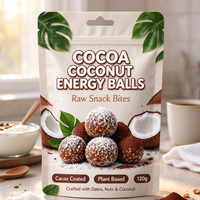 Sachets d'emballage alimentaire refermables personnalisés de qualité supérieure avec fermeture éclair, sachets à fond plat de qualité alimentaire avec feuille d'aluminium
