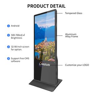 Kiosco de Señalización Digital con Pantalla Táctil de Pie, 4K a Todo Color, Autoservicio, para Negocios, OEM - Product Image 6