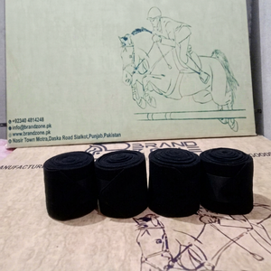 BRAND ZONE Equestrian 320 GSM Higher Fleece Polo <b>Wraps</b> Bandage Warmer Customizable Protective Barrier for Injured Horse Legs - Product Image 1