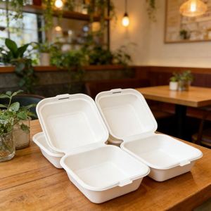 Emballages alimentaires jetables, boîte à hamburger, emballage pour emporter, boîte à lunch pour emporter, pratique pour les repas à emporter - Product Image 1