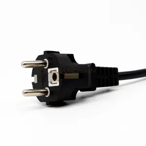 Cable de alimentación de alta calidad IP44 CEE7/17 16a-250V, 3 cables CEE7/7 Euro, enchufe Schuko VDE aprobado, impermeable, tipo F