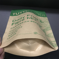 Sachet Doypack Personnalisé en Papier Kraft Imprimé avec Fermeture Zip, Stratifié et Dégradable, pour Emballage Alimentaire Général