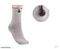 Chaussettes de mise à la terre, cage de Faraday, libération de l'électricité statique, fibre d'argent conductrice, électrode TENS/EMS, chaussettes de massage