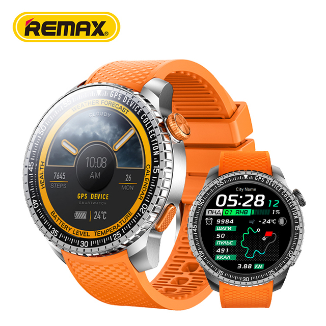 Remax AMOLED GPS Smartwatch Mujer Reloj Inteligente Phone Smart Health Watch AI Smart Watch with GPS for Men Women Waterproof