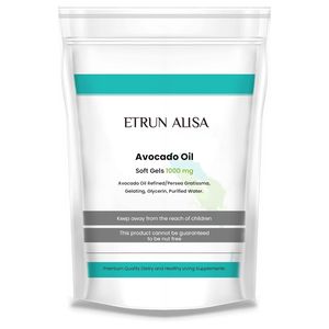 ETRUN ALISA 1000mg Cápsulas Etiqueta Privada Aceite de Aguacate PARA LA Salud del Corazón y los Ojos Rico en Vitamina E Ácidos Grasos Suplemento de Aceite Vegetal - Product Image 1