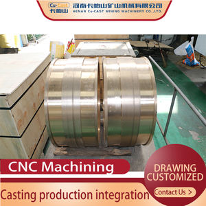 Flange Bushing Bronze Sleeve ZCuPb15Sn8 Mechanical Equipment Customized Size Split <b>Slide</b> <b>Bearing</b> - Product Image 2