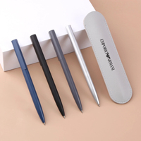 Lot de stylos bille rétractables multifonctionnels en métal de 0,5 mm, style sport de luxe, avec logo personnalisé et nom imprimé, pour promotion en gros