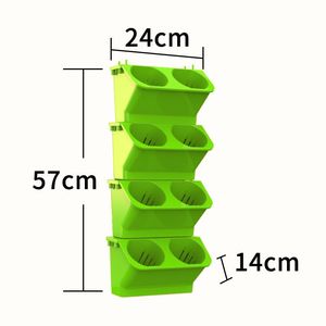 Forest Box Patent Hanging a parete auto-innaffiante vaso di fiori in plastica stile minimalista serra decorazione per la casa per il giardino - Product Image 6