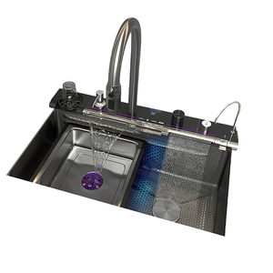 Évier de cuisine simple en acier inoxydable SUS304 brossé <span class=keywords><strong>avec</strong></span> robinet - Product Image 2