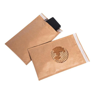 Sobres de Envío de Papel Kraft Reciclable, Biodegradable y Compostable con Logotipo Personalizado, Bolsas de Correo Acolchadas con Burbujas de Nido de Abeja - Product Image 3
