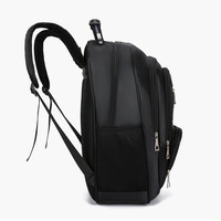 Ransel Laptop Oxford Tahan Air Unisex yang Dapat Disesuaikan, Tahan Lama, Ringan, Kasual, Santai, Softback, Pola Geometris, USB