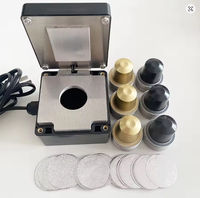 110V 220V électrique café Capsule Machine à sceller Portable feuille d'aluminium Capsule scellant avec capsules coquilles feuilles