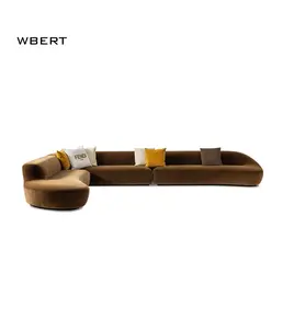 WBERT özelleştirmek kesit modüler kanepeler De Salon beyaz kombinasyonu kanepe oturma odası I/l-şekil çekyat