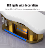 Lit de beauté électrique de divan cosmétique confortable ergonomique