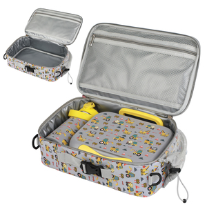 Ensemble de sac à bento <span class=keywords><strong>pour</strong></span> enfants en plastique PP sans BPA portable personnalisé mignon <span class=keywords><strong>thermos</strong></span> <span class=keywords><strong>pour</strong></span> l'école avec bouteille d'eau <span class=keywords><strong>pour</strong></span> récipient alimentaire micro-ondable - Product Image 4