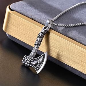Collier Pendentif Homme en Acier Inoxydable, Style Nordique, avec motifs Marteau de Thor, Amulette Viking, Yin-Yang, Tomahawk, Guerrier, Cobra, Ancre, Football, Queue de Baleine - Product Image 2