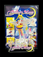 Sailor Moon 3D figura enmarcada pintura con figuras de Anime animación derivados estatua modelo muñeca de juguete