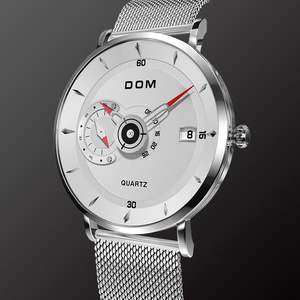 DOM 1299 Nouvelle montre sport pour homme, montre à quartz en acier plein, étanche, grand cadran, montre-bracelet pour homme, 2025 - Product Image 4