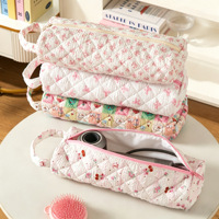 Nouvelle pochette de rangement matelassée enroulable pour fer à friser et lisseur, sac cosmétique multifonctionnel portable, sacs pour sèche-cheveux portatifs