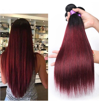 Lots de cheveux humains vierges, couleur 99J, 100%, avec extensions de cheveux, vente en lot, fournisseurs