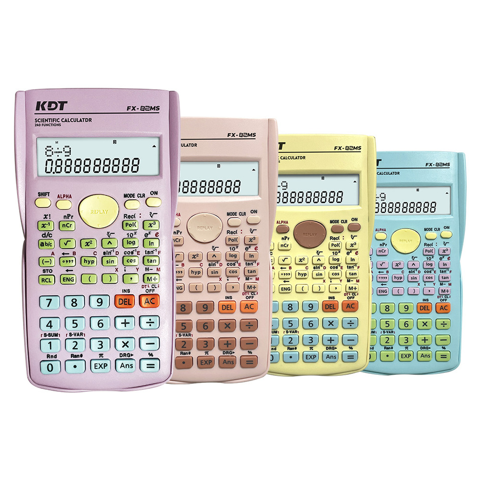 Oem 82ms Scientific Calculators Basic Daily Office Items Made In China Power Source Battery School Items Calculadoras