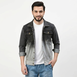 Comfortable hot selling Men <b>Denim</b> Jacket breathable durable <b>material</b> casual wear <b>denim</b> jacket for men with reasonable rate - Product Image 1