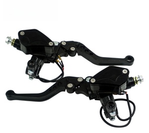 Bomba de Freno Hidráulica Universal para Motocicleta con Diseño de Hoja de Arce, Ensamblaje de Bomba de Freno y Embrague para Manillar de Motocicletas Todoterreno - Product Image 1