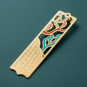 Luxurious Custom Hollowed Out Metal Book Tags with Tassel for Luxury Merchandise - Product Image 3