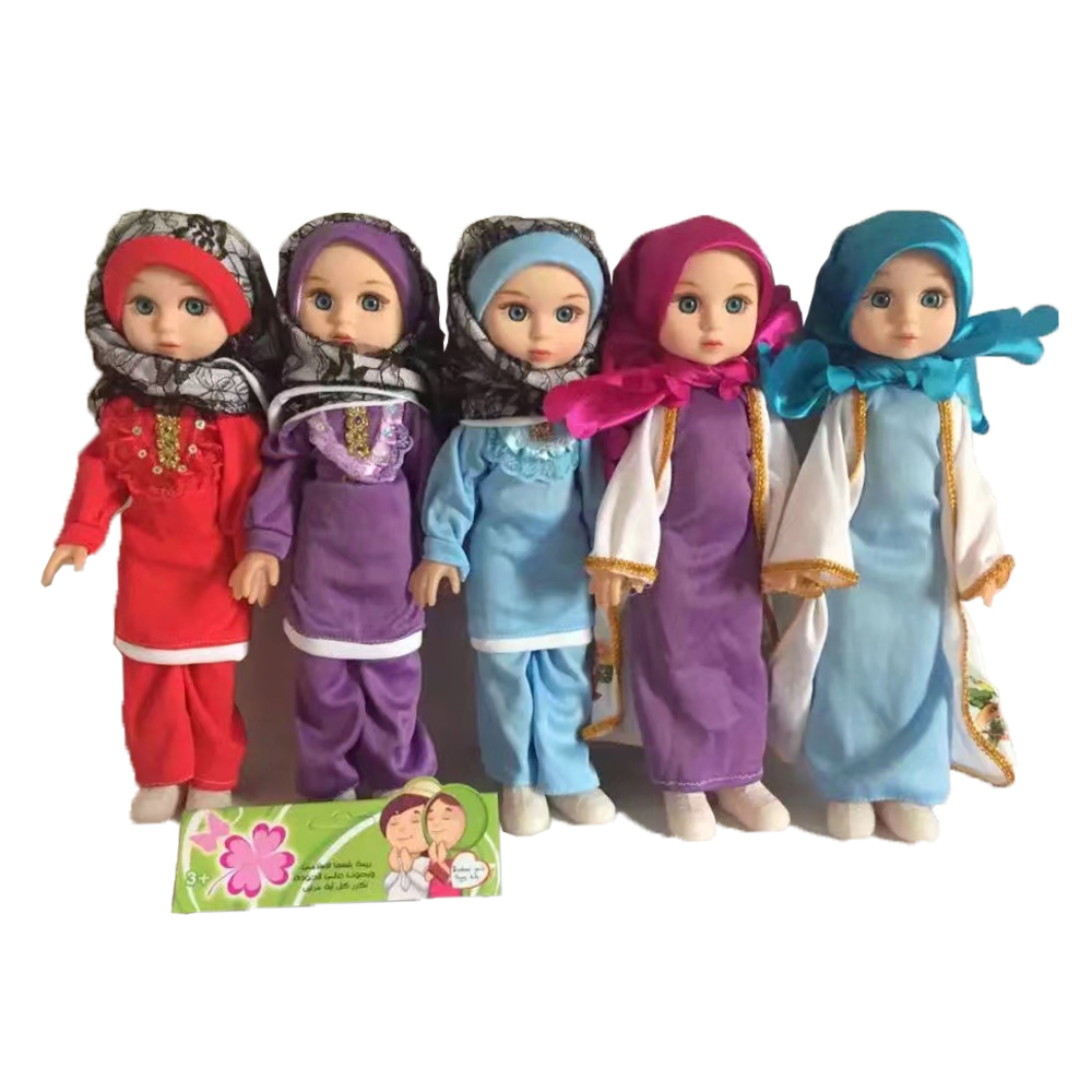 Горячая Распродажа 14 дюймов довольно арабский куклы игрушки мусульманских куклы для девочки с аксессуарами